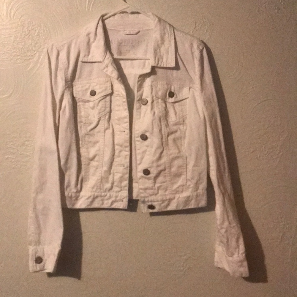 white aeropostale jean jacket